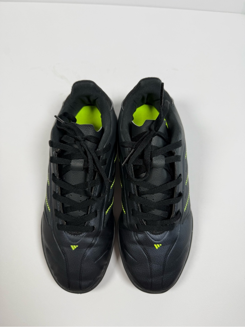 Adidas Kids Indoor Soccer Black Lime Green Size 3